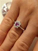 Santa Maria di Sala - Via Caltana 169 - Ringe Dal Maso Gioielli Dame in Weißgold Zaffiro rosa 0.60 Ct ANE 02175 - ANE 02175